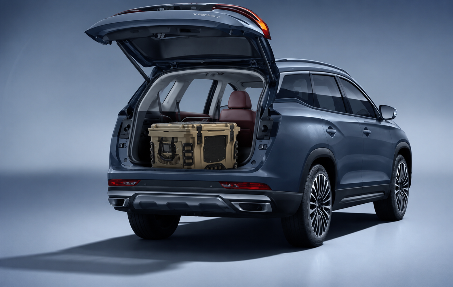 Portable refrigerator used inside a vehicle